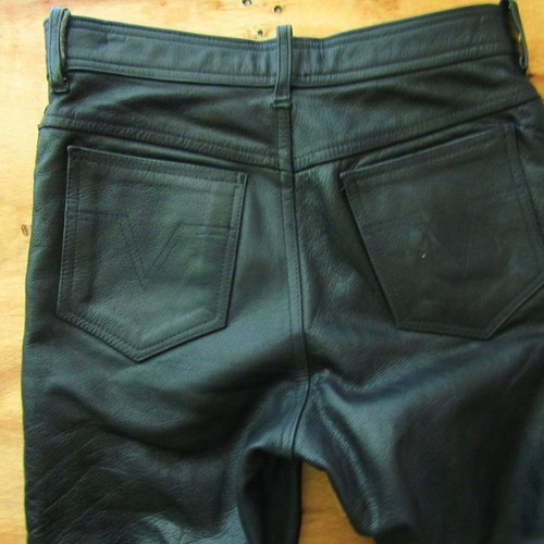 Echtes leather motorcycle pants used, size 38