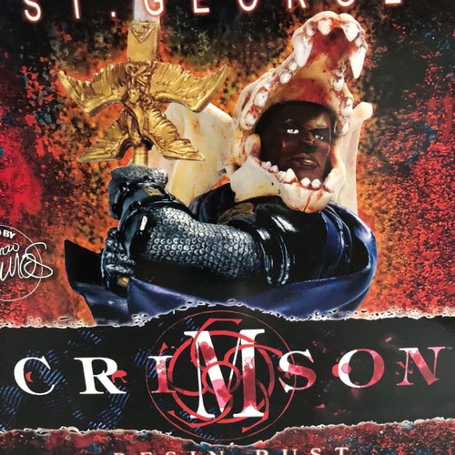 Crimson set of 5 busts new, based on Humberto Ramos art