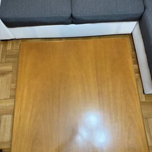 Wooden coffee table, solid wood, 90x90x47 cm