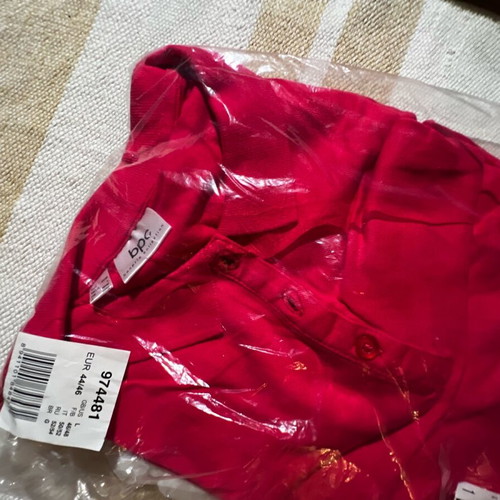 T-shirt women's short sleeve new red fuchsia large