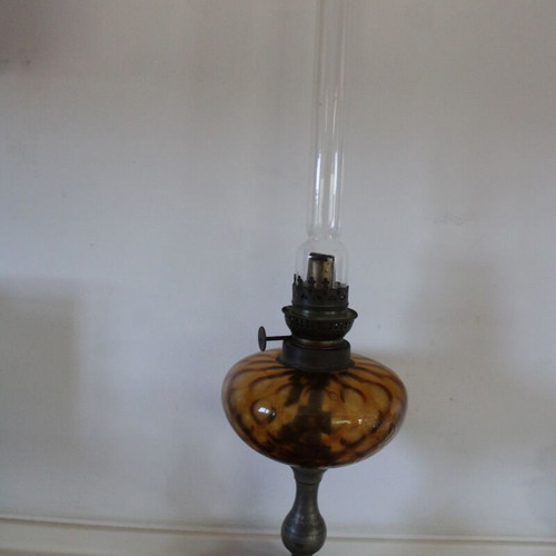 French oil lamp used, from 1900, family heirloom