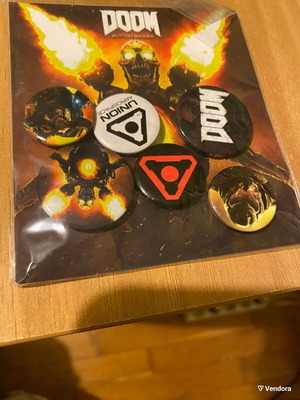 Doom pin set of 6, new
