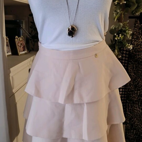 Elisabetta Franchi skirt like new, size 40, blush pink beige