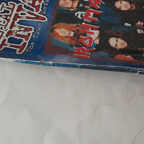 Metal Invader 18 magazine used with Iron Maiden & Morbit Angel poster