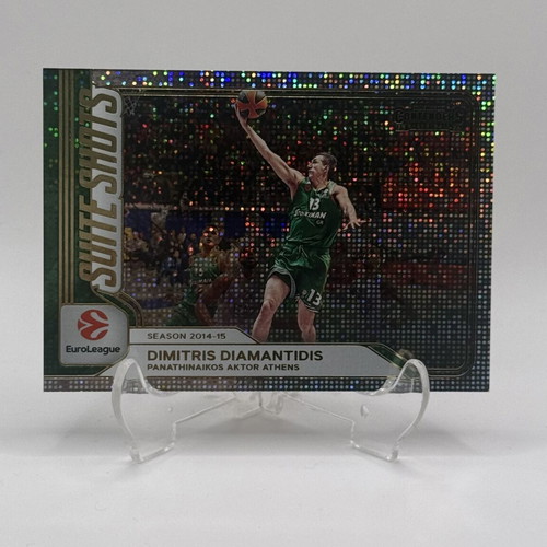 Panini Contenders EuroLeague Suite Shots #13 Dimitris Diamantidis card like new
