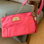 Juicy Couture vintage crossbody bag with gold details, like new, pink