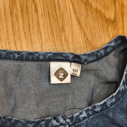 Z Girls Denim Dress Blue Cotton Size 10 Used