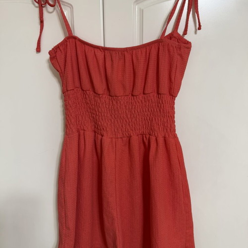 Bershka mini shorts playsuit coral watermelon like new
