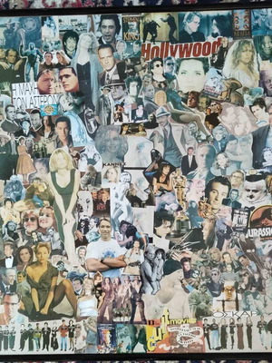 Χειροποίητο κινηματογραφικό κολάζ 1993 μεταχειρισμένο, μοναδικό έργο