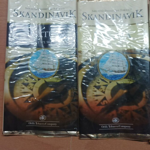 Pipe tobacco packaging used, pack of 8 pieces