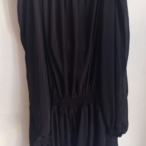 Boho blouse dresses set of 2, new, fuchsia embroidered and black off-the-shoulder tunic
