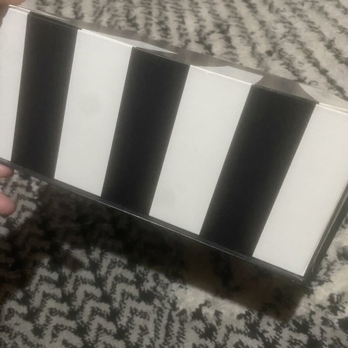 Sephora cosmetic box large size black and white new