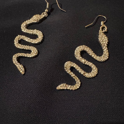 Snake rhinestone necklace used