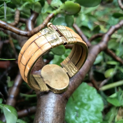 Moroccan boho bracelet used with copper details