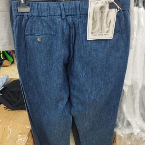 Men's Linen Pants NS-7778 New, Blue, Sizes M-5XL