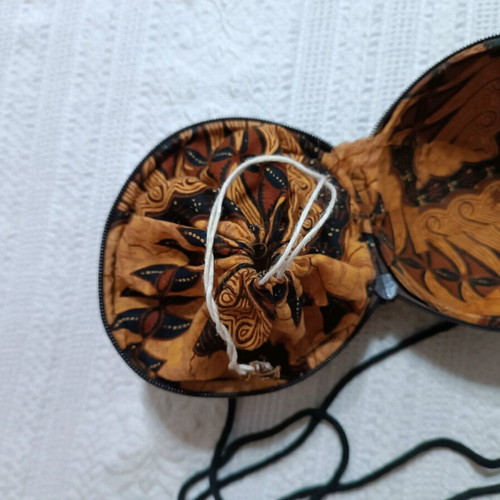 Handmade coconut shoulder bag used