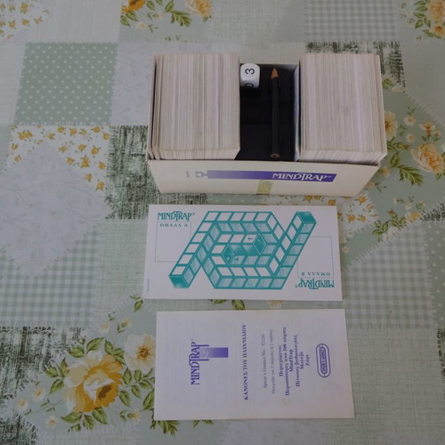 Mindtrap board game used from 1993 with all cards