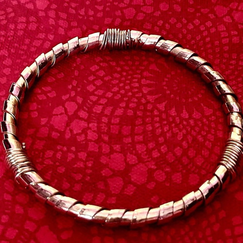 Bracelet solid gold-plated steel like new, vintage 60s