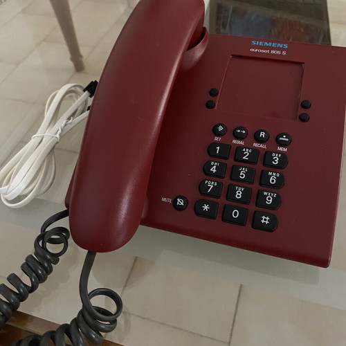 Siemens Euroset 805 S corded phone, burgundy