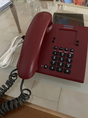 Siemens Euroset 805 S corded phone, burgundy