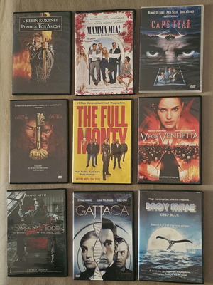 DVD collection like new with Greek subtitles, various genres