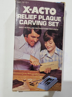 X-ACTO Relief Plaque Carving Set No.5101 vintage, like new