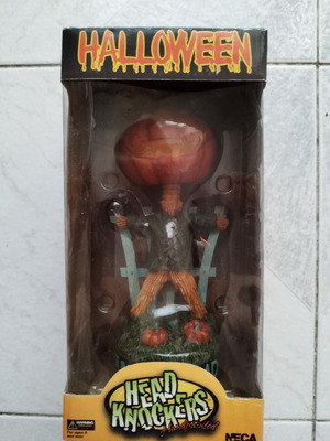 Neca Halloween Head Knocker Bobblehead Pumpkinhead, new, rare, boxed