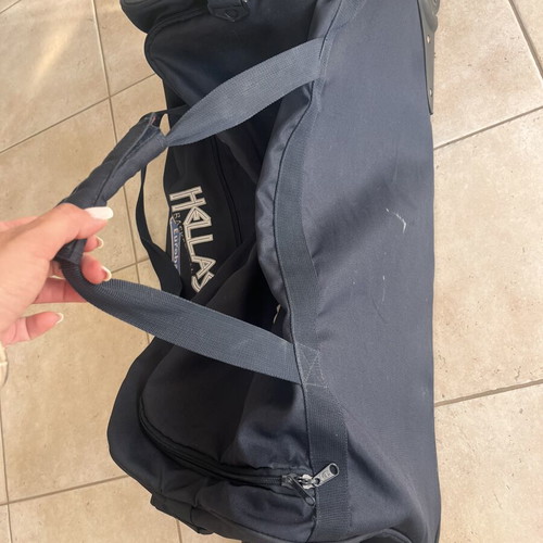 Champion Hellas Basketball Team Sports Bag with Wheels used, blue