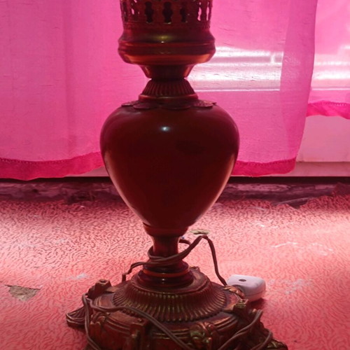 Vintage table lamps used, set of 2, 1970s
