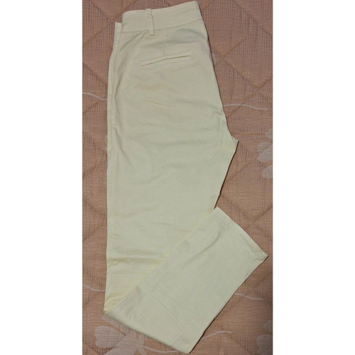 Women's pants used, yellow, thin, fabric, size S