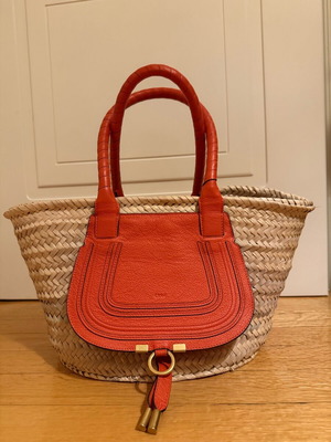 Chloe Raffia basket bag