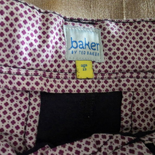 Ted Baker pants with belt size 13 like new, blue