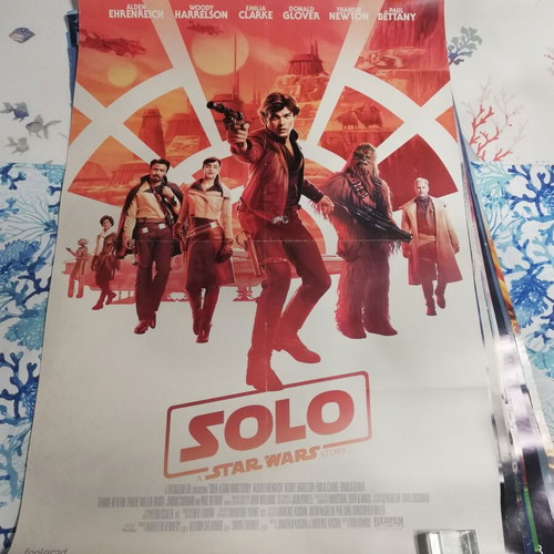 Solo Star Wars poster used, large size