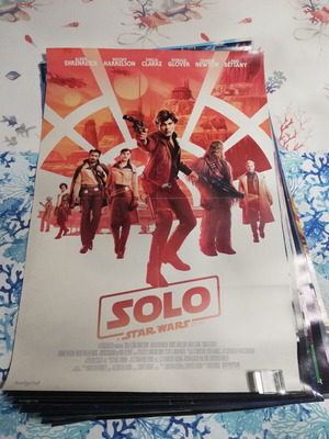 Solo Star Wars poster used, large size