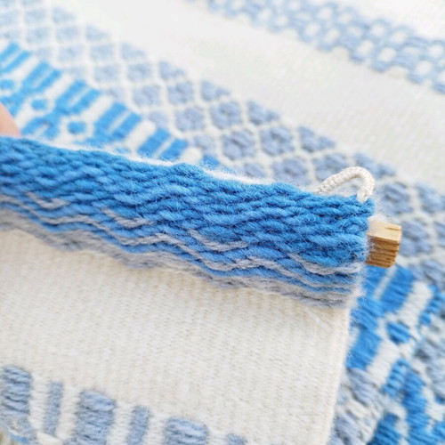 Wool woven wall decoration like new, designer Scandinavian style