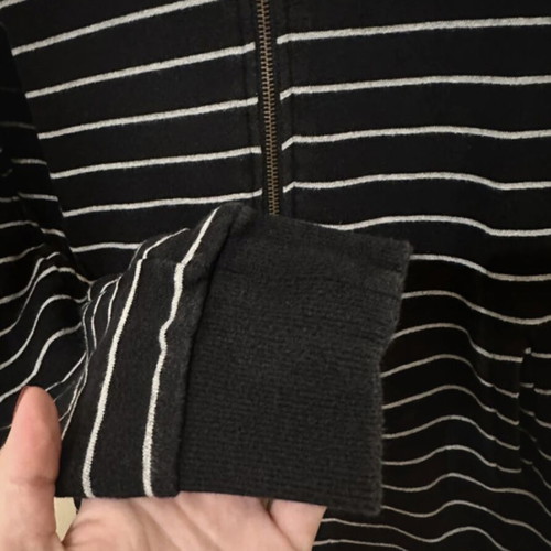 Naf Naf hoodie sweatshirt like new, size XS, black and white stripes