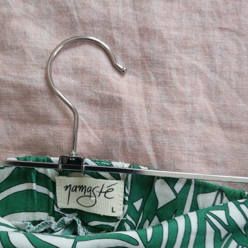 Namaste Midi Skirt like new, cotton, beige and green, size L
