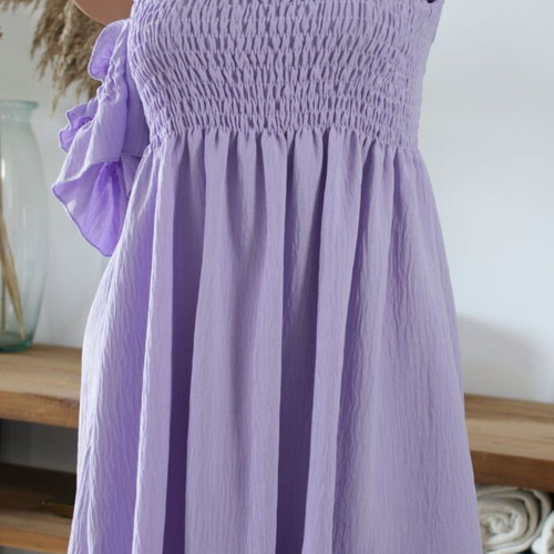 Off-shoulder dress new in lilac, size S