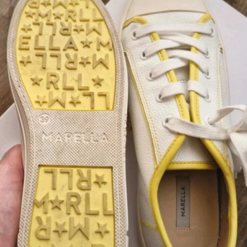 Marella women's shoes size 39 like new, white and yellow