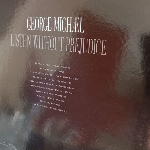 Listen Without Prejudice George Michael vinyl record used, pop