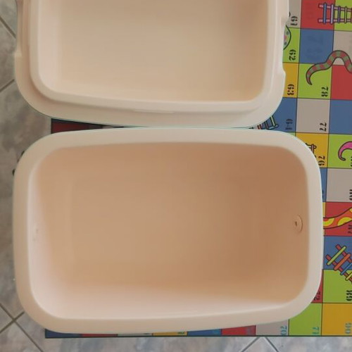 Polarbox retro cooler new, 12 liters, blue with pink details