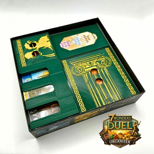 7 Wonders Duel Board Game Organizer with Expansions Insert