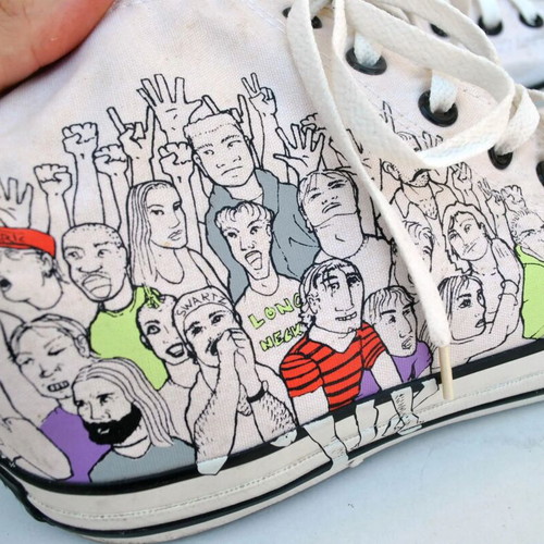 Converse All Star Chuck Taylor Graffiti Long Neck sneakers like new, size 46