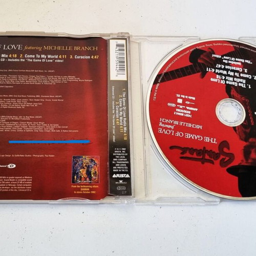 Santana featuring Michelle Branch The Game of Love CD Maxi-Single