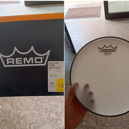 Remo Ambassador Smooth White 10" drumhead new