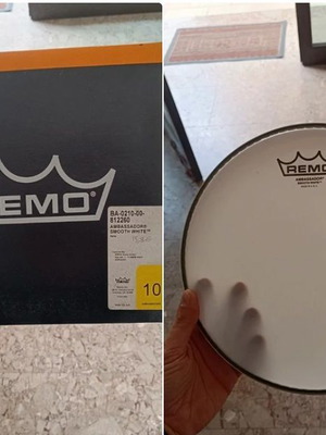 Remo Ambassador Smooth White 10" drumhead new
