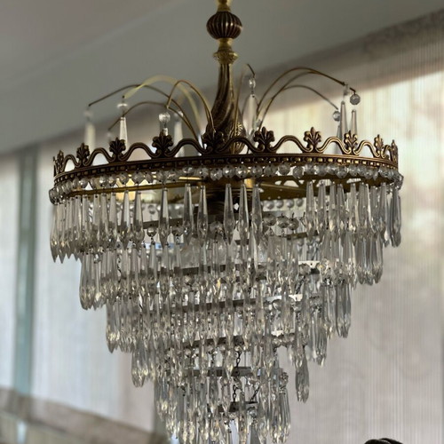 Vintage large chandelier used