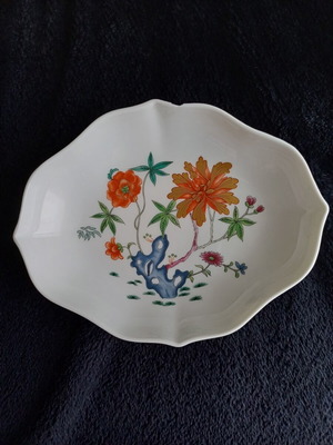 Vintage Raynaud Limoges Hanoï porcelain serving platter used