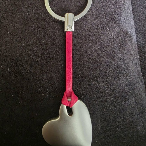 S.Oliver keychain new heart-shaped red and silver