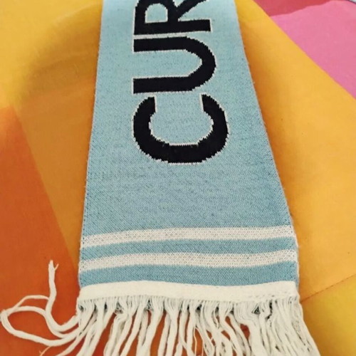 Curva Nord Lazio scarf double acrylic with long fringes